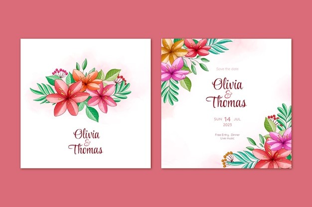 婚礼婚庆邀请函请柬模板