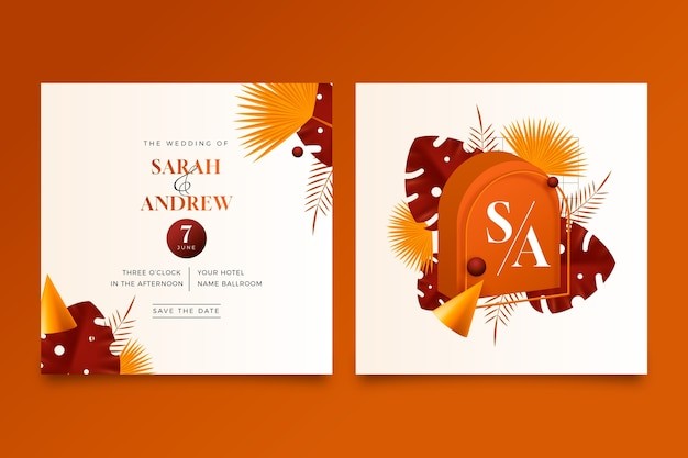 婚礼婚庆邀请函请柬模板