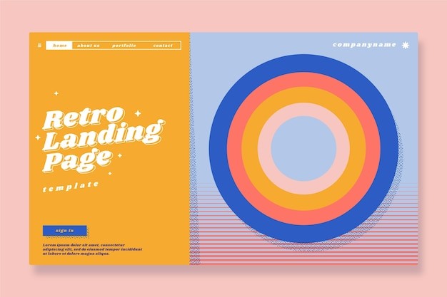 手绘美式复古网页banner横幅广告模板