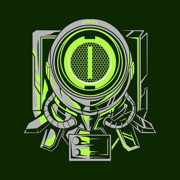 宇航员太空人插画