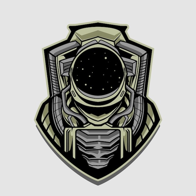 宇航员太空人插画