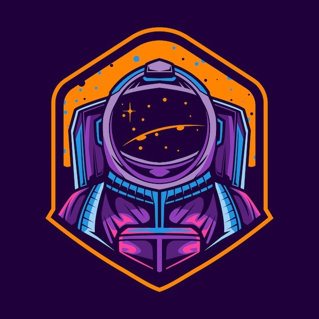 宇航员太空人插画