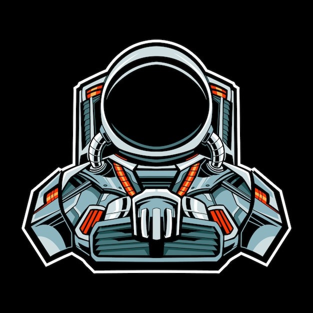 宇航员太空人插画