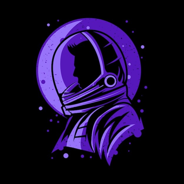 宇航员太空人插画