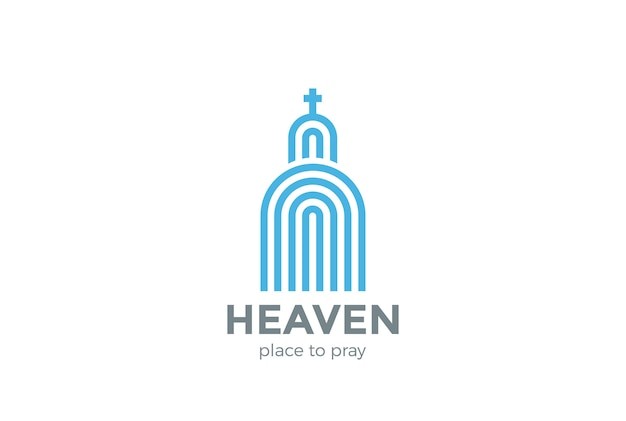 教会教堂房子标志logo