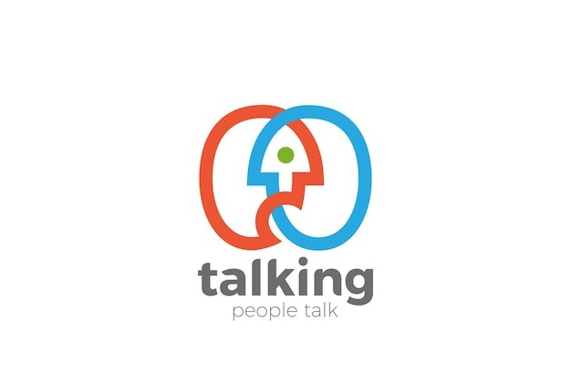 聊天对话交谈标志logo