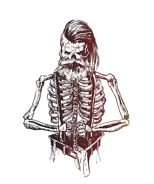 骷髅插画