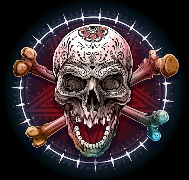 骷髅插画