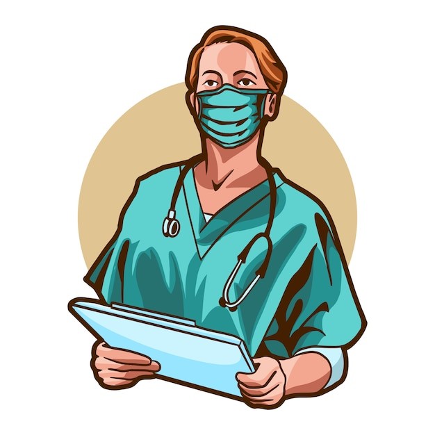 女医生插画
