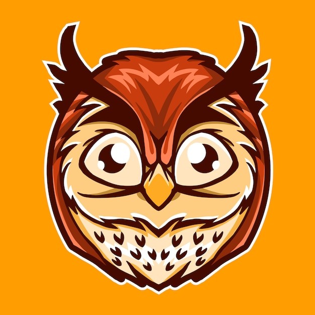 可爱猫头鹰插画