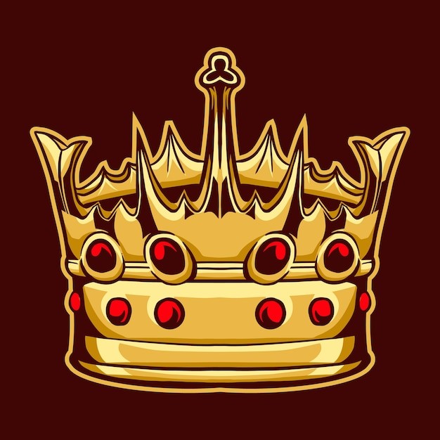 皇冠王冠插画