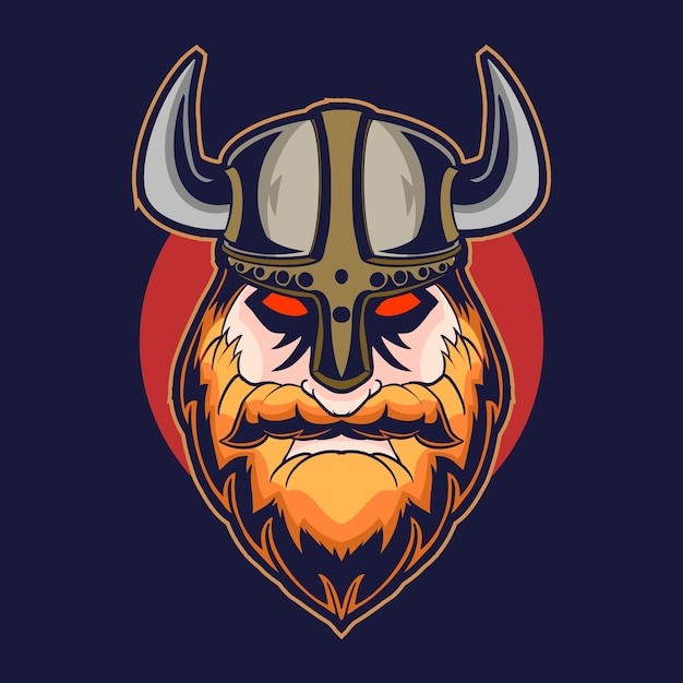 维京人战士插画