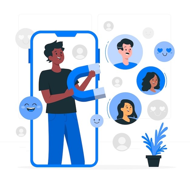 品牌忠诚度插画