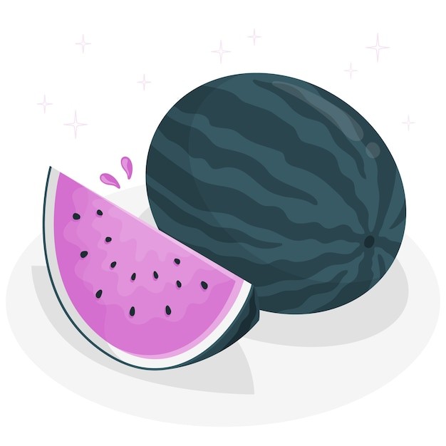 西瓜水果插画