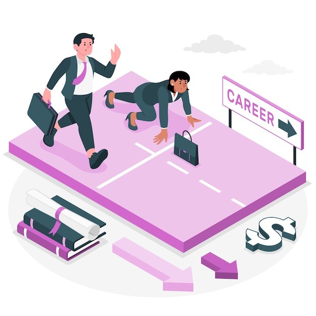 开始职业生涯插画