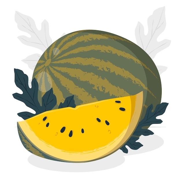西瓜插画