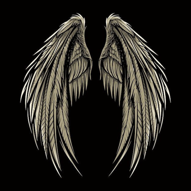 翅膀插画