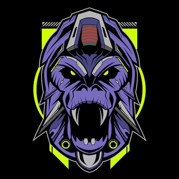 大猩猩机甲插画