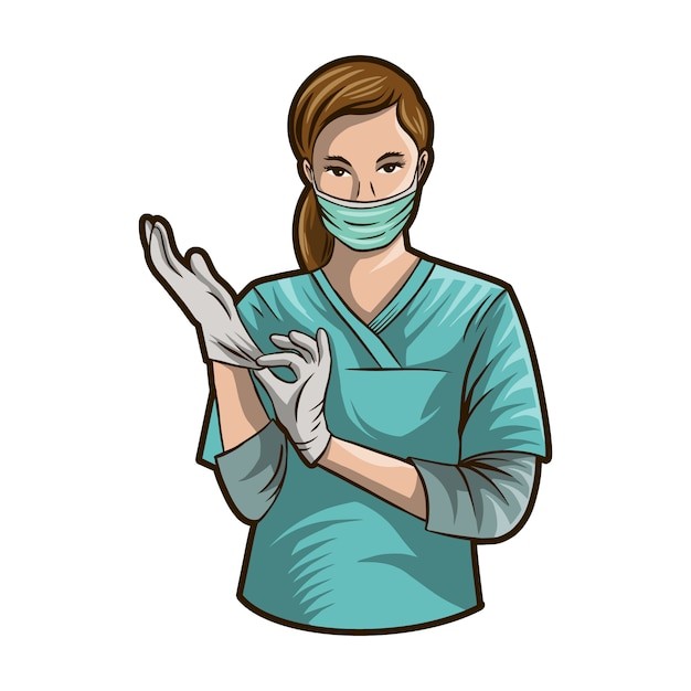 女医生插画