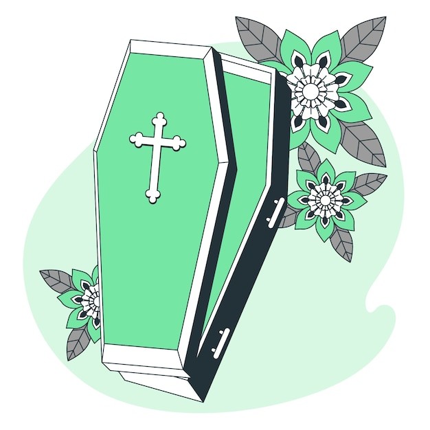 棺材插画