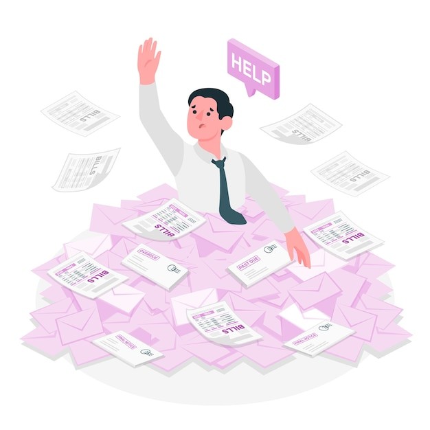 被账单淹没的人