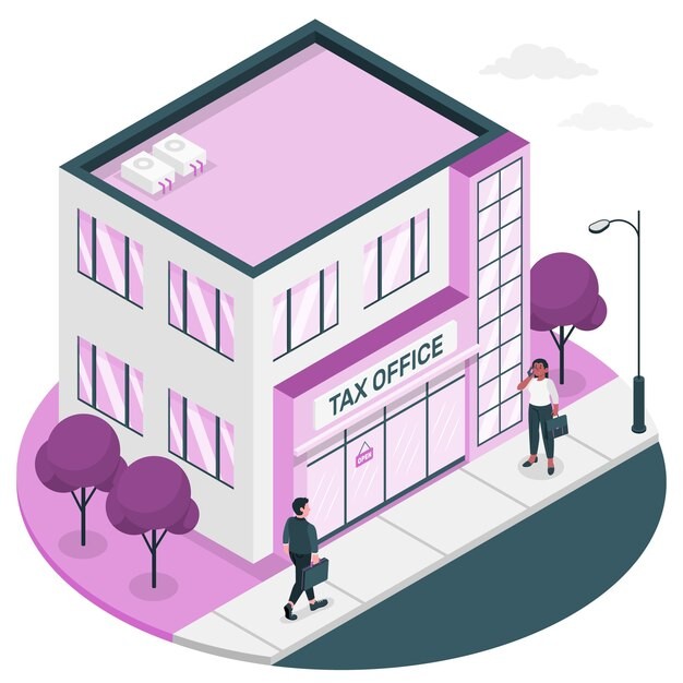 税务局插画