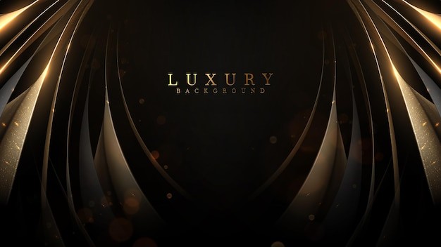 金色黑色华丽背景