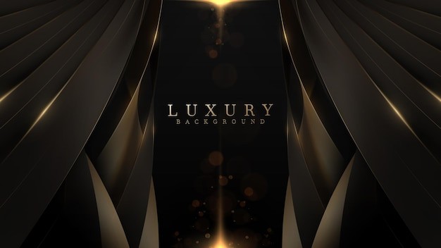金色黑色华丽背景