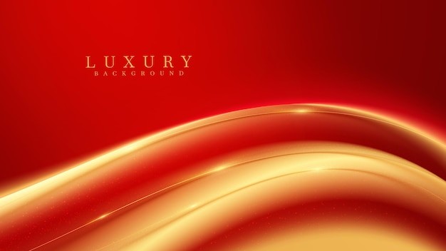 红色金色华丽背景