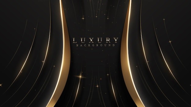 黑色金色华丽背景