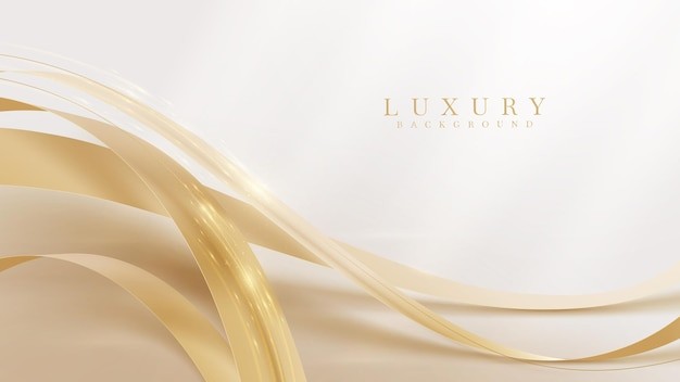 白色金色华丽背景