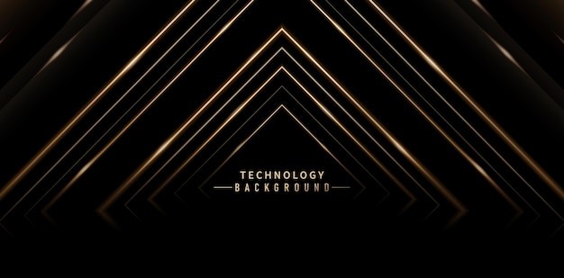 黑色金色三角线条背景