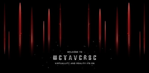 黑色红色线条荧光背景