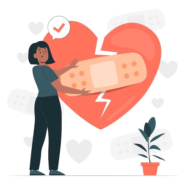 治愈破碎的心插画