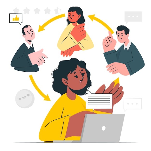 满意度反馈插画