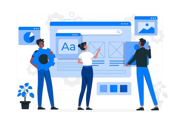 Ui-ux设计扁平插画