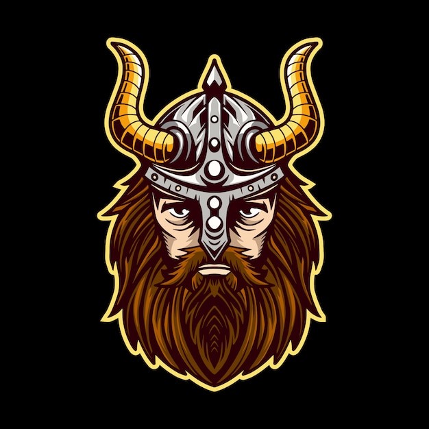 维京人战士插画