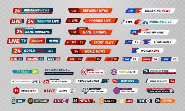 电视新闻标题标签