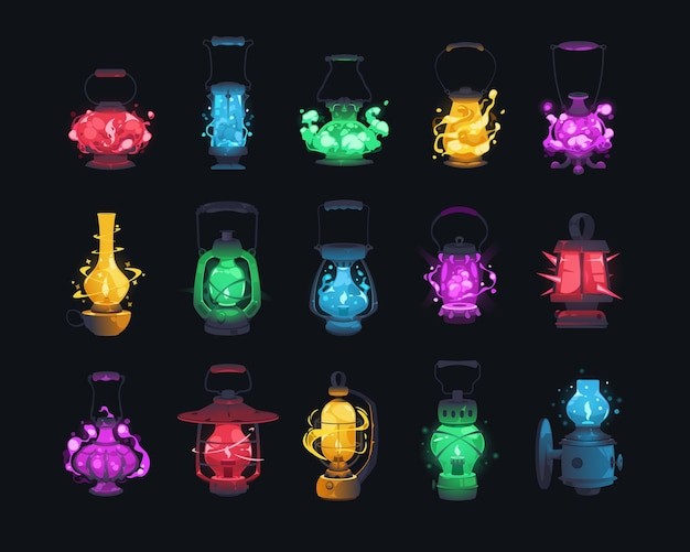 魔法油灯露营灯矿灯游戏道具