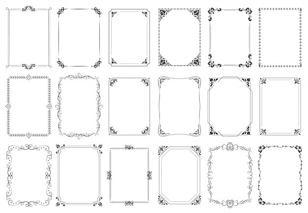 复古欧式装饰边框元素