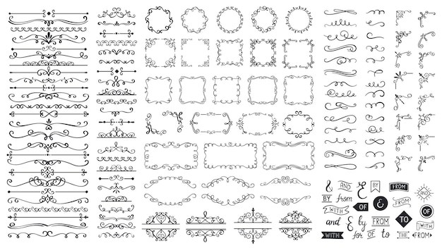 复古欧式装饰边框分割线文字装饰线