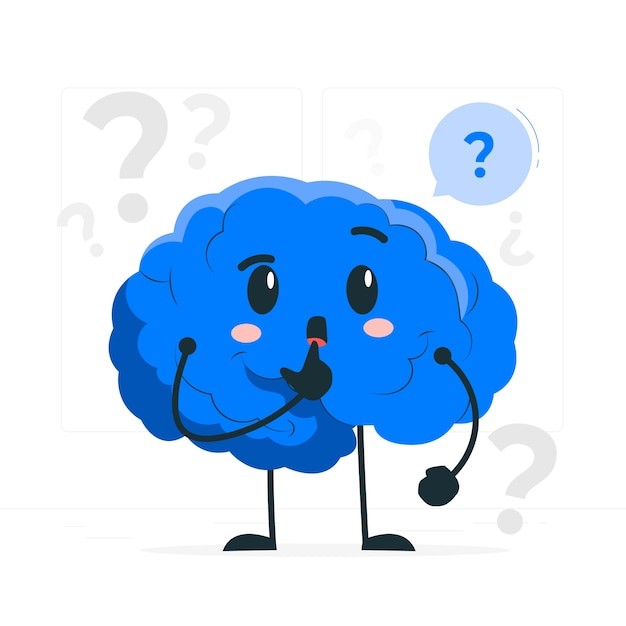 好奇心大脑插画