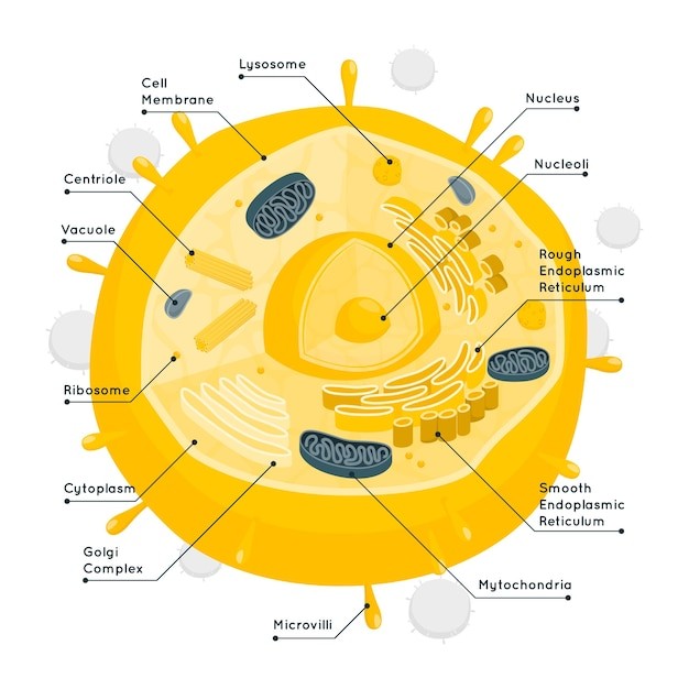 人体细胞插画