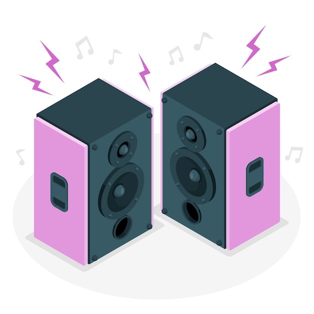 立体音箱插画