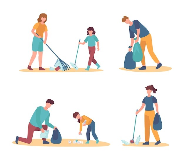 公益捡垃圾环保