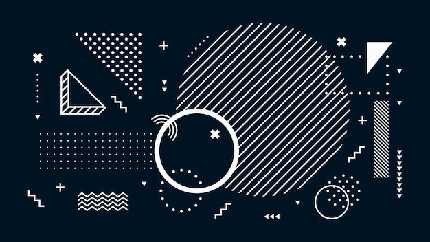 抽象孟菲斯几何图形