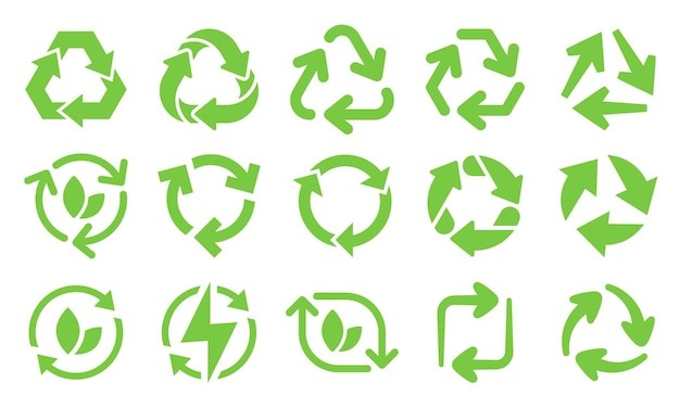 可回收循环利用图标