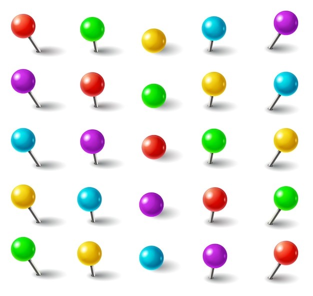 彩色图钉大头针