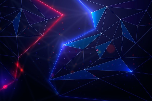 科技感线条深蓝色背景