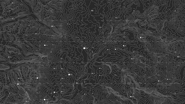 抽象线条地形图等高线背景